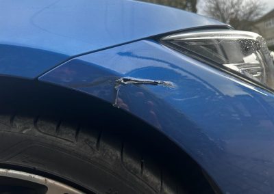 Car paint crack