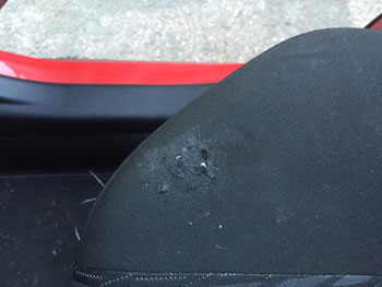 Car seat damage